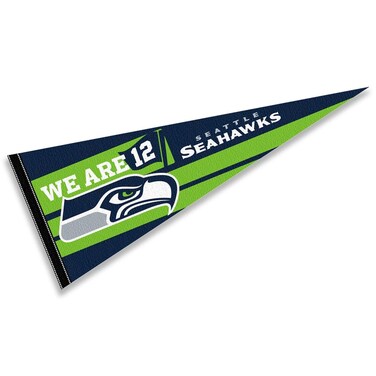 WinCraft Seattle Seahawks We are 12 Pennant Banner Flag