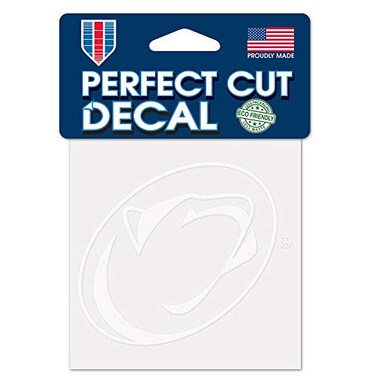 Wincraft NCAA Penn State Nittany Lions 4x4 Perfect Cut White Decal, One Size, Team Color