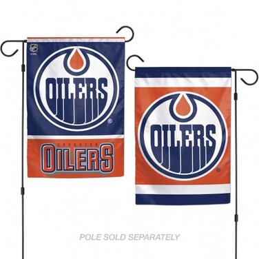 NHL Edmonton Oilers Flag12x18 Garden Style 2 Sided Flag, Team Colors, One Size