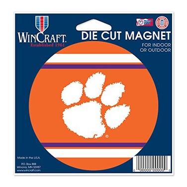 WinCraft Clemson University Die Cut Magnet 4.5" x 6