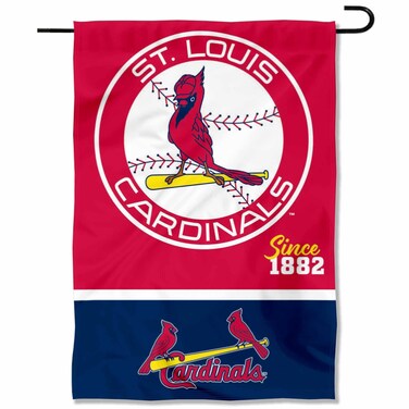 WinCraft St. Louis Cardinals Retro Vintage Throwback Double Sided Garden Flag