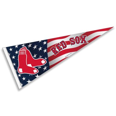 WinCraft Red Sox Nation USA Stars and Stripes Pennant Full Size Pennant Flag