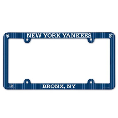 WinCraft MLB New York Yankees License Plate FramePlastic Full Color Style, Team Colors, One Size