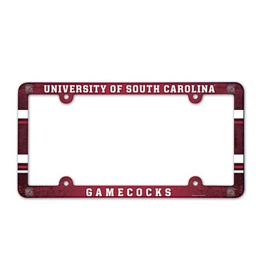 NCAA License Plate with Full Color Frame, University of South Carolina
