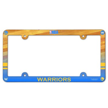Wincraft NBA Golden State Warriors Plastic Full Color Style License Plate Frame, One Size, Team Color