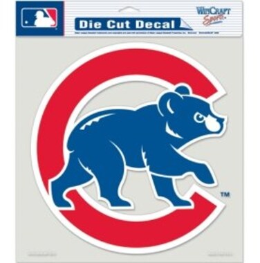 Wincraft MLB Chicago Cubs 79907010 Perfect Cut Color Decal, 8" x 8", Black