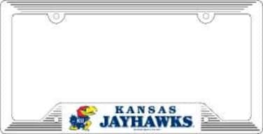 Wincraft NCAA Kansas Jayhawks Plastic License Plate Frame, Team Color, One Size