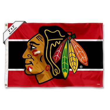 WinCraft Chicago Blackhawks Small 2x3 Foot Banner Flag