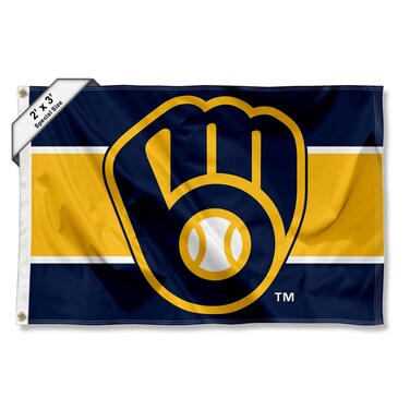 WinCraft Milwaukee Brewers 2x3 Foot Small Flag
