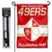 WinCraft San Francisco 49ers Throwback Retro Vintage Garden Flag and Flagpole Mount
