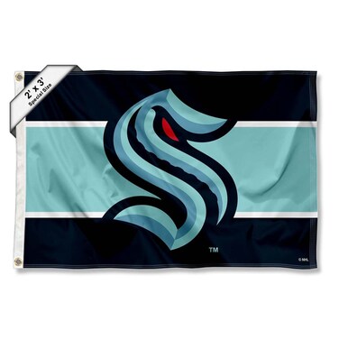 WinCraft Seattle Kraken Small 2x3 Foot Banner Flag