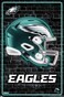 Trends International NFL Philadelphia Eagles - Neon Helmet 23 Wall Poster, 34L x 22.4W, Unframed Version