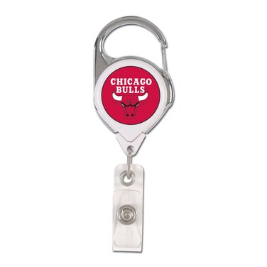 NBA Chicago Bulls Retractable Premium Badge Holder, Team Color, One Size