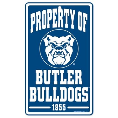 Wincraft NCAA Butler University Champ/Prop of Sign, 7.25 x 12, Black