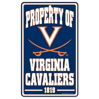 Wincraft NCAA University of Virginia Champ/Prop of Sign, 7.25 x 12, Black