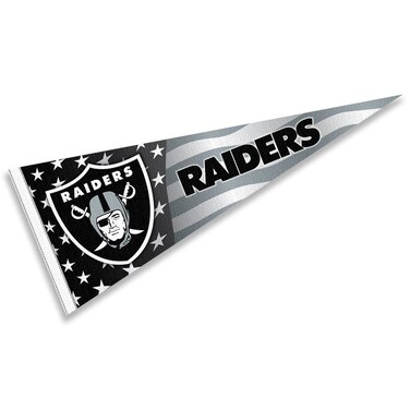 WinCraft Las Vegas Raiders Nation USA Americana Stars and Stripes Pennant Banner Flag