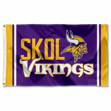 WinCraft Minnesota Vikings Skol 3x5 Outdoor Pole Flag