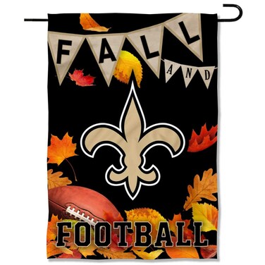 WinCraft New Orleans Saints Fall Leaves Decorative Football Garden Flag Double Sided Banner