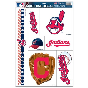 Wincraft MLB Cleveland Indians Multi Use Decal, 11 x 17, Black
