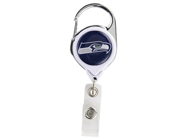 NFL Seattle Seahawks Retractable Premium Badge Holder, Team Color, One Size