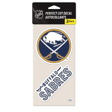 Wincraft NHL Buffalo Sabres Perfect Cut Decal (Set of 2), 4" x 4