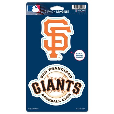 WinCraft MLB San Francisco Giants WCR62529014 Magnets (2 Pack), 5" x 9
