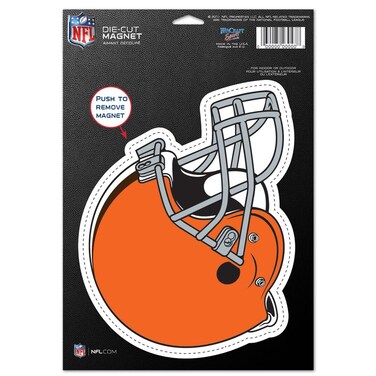 WinCraft NFL Cleveland Browns Die Cut Logo Magnet, 6.25" x 9