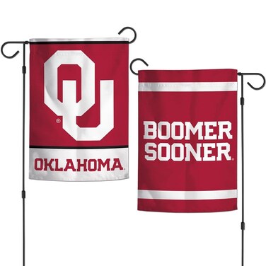 WinCraft Oklahoma Sooners 12"x18" Garden Flag - red