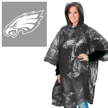 Wincraft NFL Philadelphia Eagles Rain Poncho, Team Colors, One Size