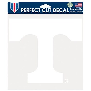 Wincraft NCAA Tennessee Volunteers Perfect Cut White Decal, 8 x 8, Multicolor