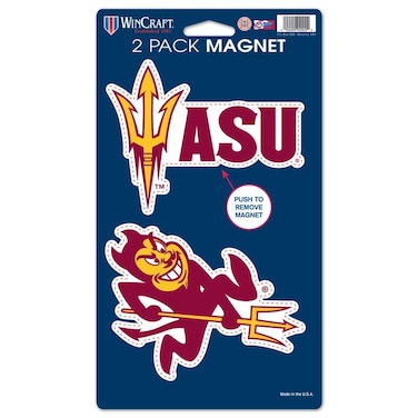 Wincraft NCAA Arizona State University WCR29057014 Magnets (2 Pack), 5" x 9
