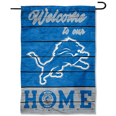 WinCraft Detroit Lions Welcome Home Decorative Garden Flag Double Sided Banner