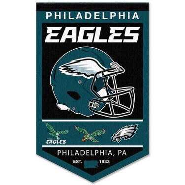 WinCraft Philadelphia Eagles Heritage History Banner Pennant