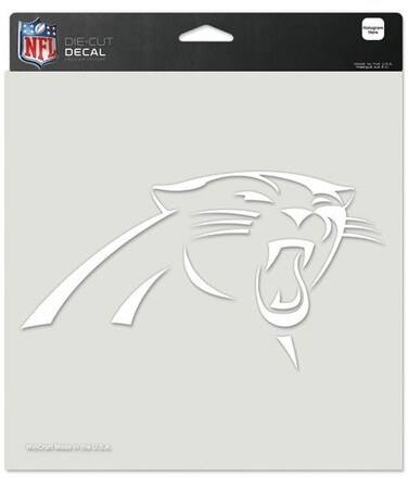 Wincraft NFL Carolina Panthers Die-Cut Decal, 8"x8", Team Color