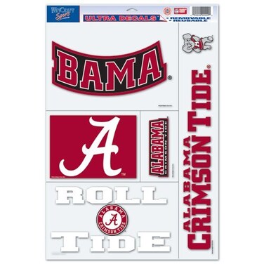 Wincraft NCAA University of Alabama 02911093 Multi Use Decal, 11" x 17