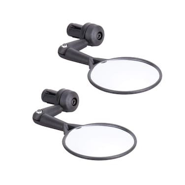 LIOOBO 2 Pcs Bike Rear View Mirror 360 Degree Adjustable Bicycle Rearview Mirrors Handlebars Mirror for Mountain Bike Motorcycle