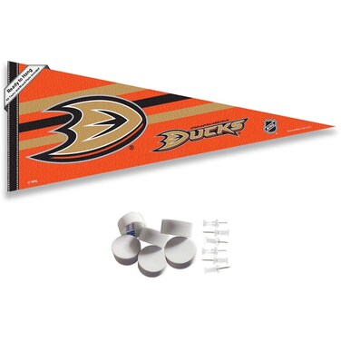 Anaheim Ducks Pennant Flag and Wall Tack Pads Mounts