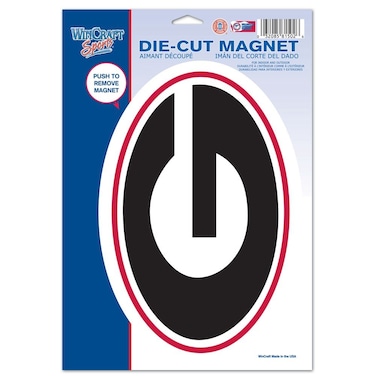 WinCraft NCAA Georgia, University of 81502011 University of Georgia Die Cut Logo Magnet, Small, Black