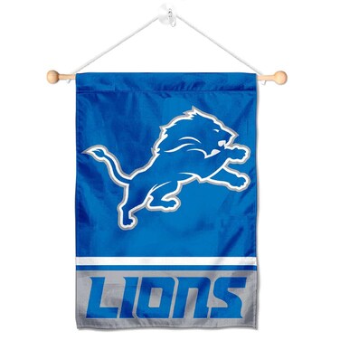 Detroit Lions Banner Window Wall Hanging Flag with Suction Cup