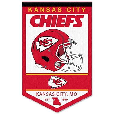WinCraft Kansas City Chiefs Heritage History Banner Pennant
