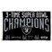 WinCraft Las Vegas Raiders 3X and 3 Time Super Bowl Champions Flag Outdoor Indoor 3x5 Foot Banner