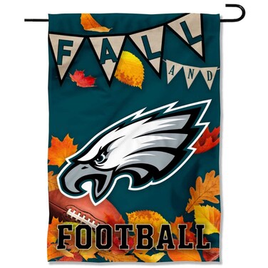 WinCraft Philadelphia Eagles Fall Leaves Decorative Football Garden Flag Double Sided Banner