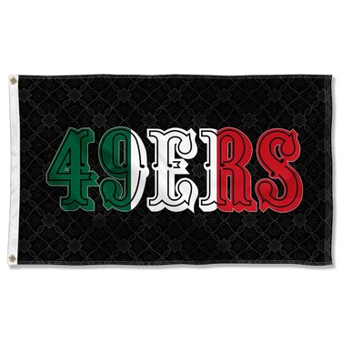 WinCraft San Francisco 49ers Mexico Mexican Colors Flag Outdoor Indoor 3x5 Foot Banner
