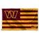 WinCraft Washington Commanders USA American Nation Stripes 3x5 Grommet Flag