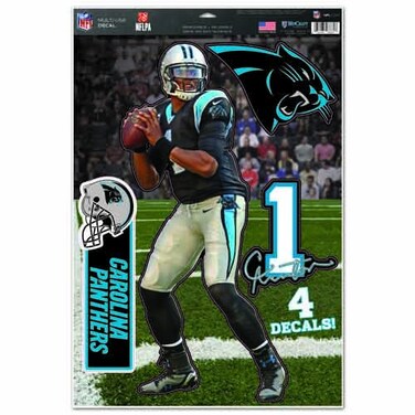 Wincraft NFL Carolina Panthers WCR29842014 Multi-Use Decal, 11" x 17