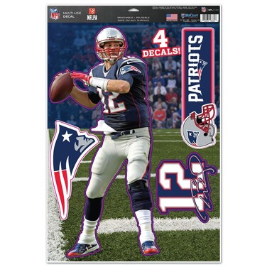 Wincraft NFL New England Patriots WCR35435014 Multi-Use Decal, 11" x 17