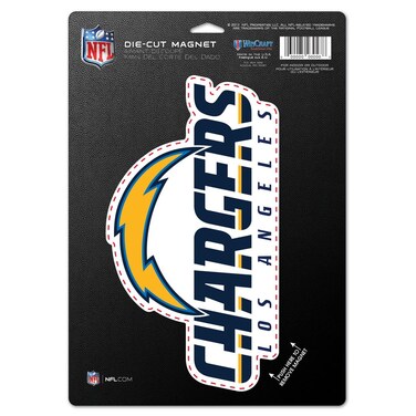 Wincraft NFL San Diego Chargers 83789010 Die Cut Logo Magnet, Small, Black