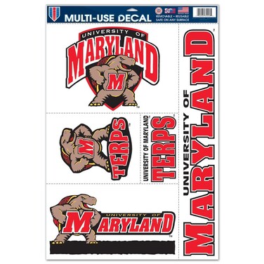 Wincraft NCAA University of Maryland 88310051 Multi Use Decal, 11 x 17, Black