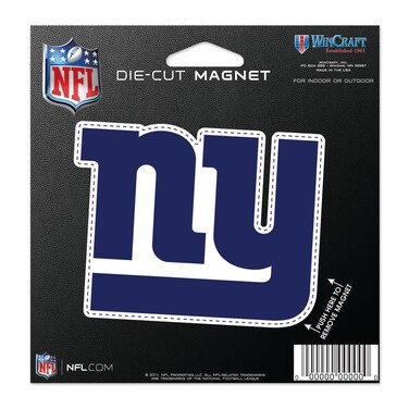 WinCraft New York Giants 5'' Die-Cut Car Magnet