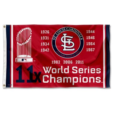 WinCraft St. Louis Cardinals Years Series Champions 3x5 Foot Grommet Banner Flag